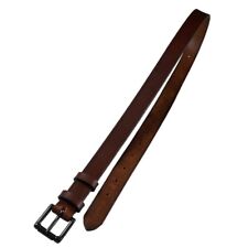 Porsche 356 Spare Wheel Strap Brown Bridle Leather Black Stainless Hardware