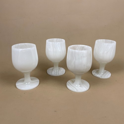 Onyx marble goblet cups - marble, of