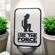 Star Wars Storm Pooper Door Sign Plaque Display Toilet Bathroom Humor Funny