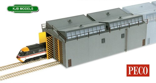 Peco train shed - train,
