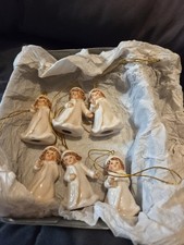 X6 Vintage Ceramic Angel Xmas