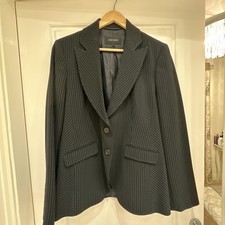 Jaeger Pinstripe Black Ladies Suit