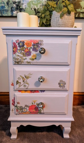 Shabby chic upcycled - upcycled, 3-drawer