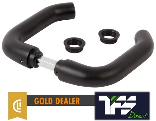 Black smooth rounded - black, handle