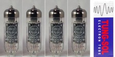 A Matched set of four (4) Tung-Sol EL84TS 6BQ6 Power Vacuum Tubes / Valves