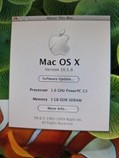 Apple Power Macintosh G5 1.6 (PCI) , Fully working, 3GB RAM, 320GB HD