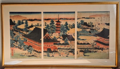 Antique japanese woodblock - antique,