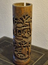 Chinese Large Bamboo Brush Pot