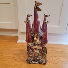 Vintage Blue Sky Clayworks Cottage Rambling Rose Castle Heather Goodminc 2000