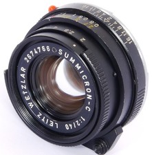 Summicron-C 1:2/40mm F2 Lens in Leica CL LEICA-M Voigtlander KONICA M Mnolta CLE