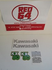 Kawasaki KX80 B1 1979 decal set, motocross mini bike stickers