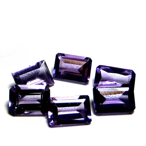 Natural amethyst 6x4mm emerald - natural,