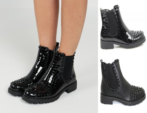 Ladies chunky ankle boots - chunky,