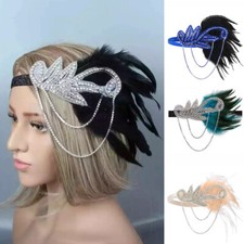 1920s Headband Feather Bridal