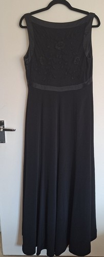 Elegant black maxi - dress, with