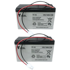 WaveRunner, Viper, Lakestar - 2 x 12V 7ah Batteries with 4.8mm Connectors