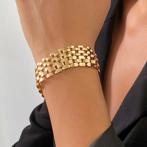 Ladies cuban chunky gold - ladies,