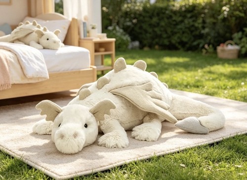 Jellycat snow dragon - snow, large