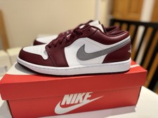 Air Jordan 1 Low Cherrywood Red/White/Cement Grey Size UK9.5