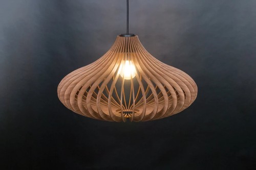 Wooden ceiling pendant light - wooden,