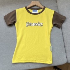 New Brownies Girlguiding  size 11 Y 30" Uniform short sleeve top tee T shirt
