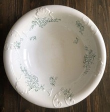 Antique Traditional Crown Potteries Co. Water Washing Basin Bowl C.P. Co. RARE