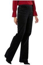DG2 by Diane Gilman Stretch Velvet Pull-On Trouser Black