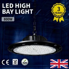 UFO LED High Bay Light Workshop Garage 800W Lights Industrial Warehouse Lamp NEW