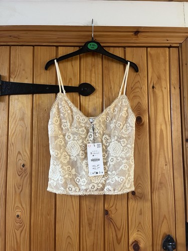 Zara cream floral - lace, cami