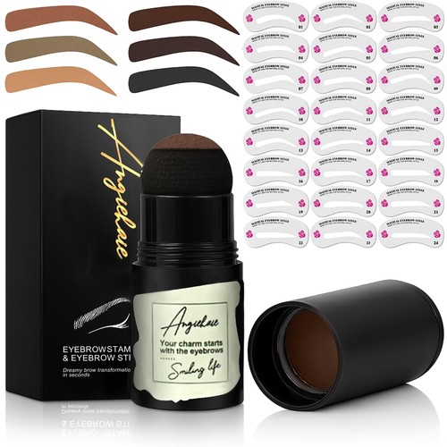 Eyebrow stamp with reusable - with, 24