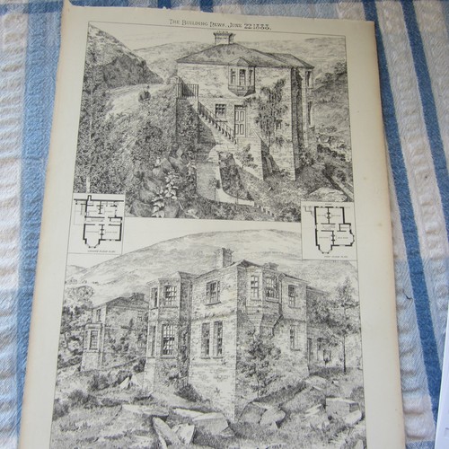 1888 cottages at boscastle - :,