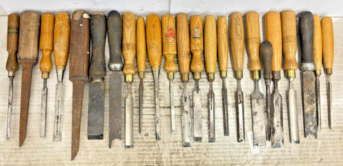 Used job lot wood - wood, chisels