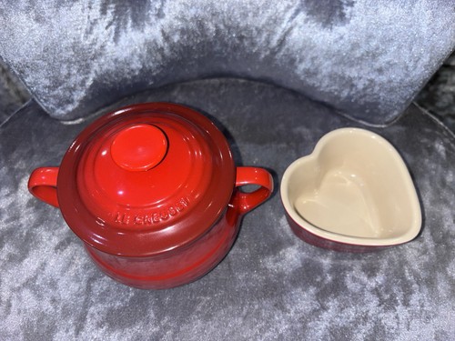 Creuset red stoneware bean - le,