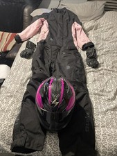 Full Woman’s Motor Bike Suit.Jacket,trousers,gloves And Scorpion Exo Helmet 