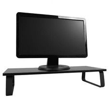 Monitor Riser Stand - Single Computer Screen Desk Organiser Twin Workspace Shelf