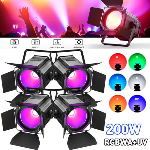 200w rgbwa cob led par - 200w,