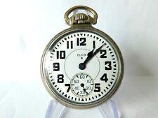 White GF 16s Elgin B W Raymond railroad watch. Gold flashed movement  Serviced!