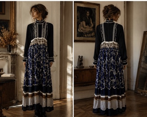 Jean varon vintage black blue - jean,