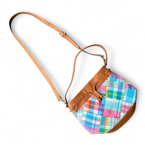 Talbots pastel plaid leather - talbots,