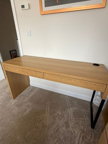 Ikea micke oak effect - oak,