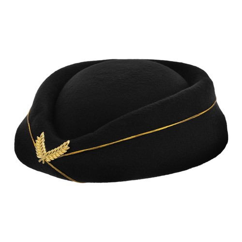 Black felt stewardess - felt,