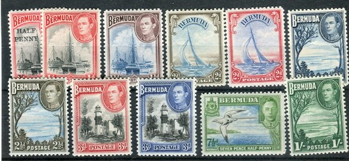 Bermuda kgvi 1938 set - bermuda,