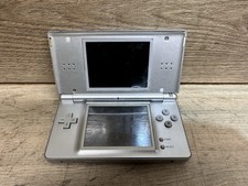 Nintendo DS Lite Silver Console With R4 Revolution Cartridge UNTESTED