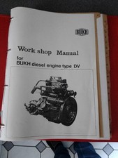 Bukh Marine Diesel Engine DV10 DV20 Workshop Manual and Operating Manual Book