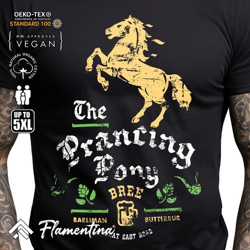 Prancing pony mens - pony, tshirt