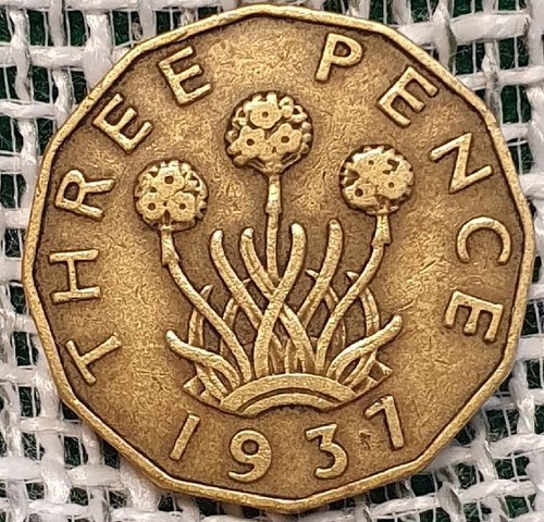 1937 george three pence - 1937,