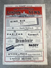 King Six Cigar, Charles Heidsieck Champagne, Paddy Old Irish Whisky Adverts 1949