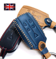 5 Button Leather Remote Key Fob Case Cover For Jaguar XF XJ XKR XK XFR X Type 6
