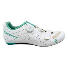 Scott Road Comp Womens Size 40 US 8 White Teal Boa Bike Cycling Shoes no Insoles