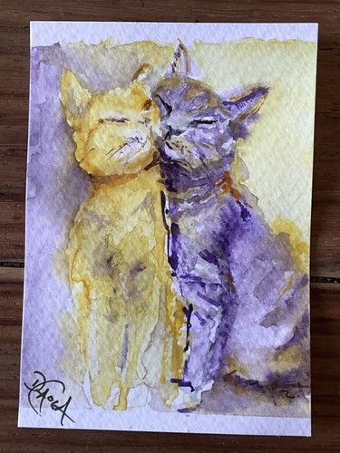 Watercolor aceo painting - aceo,